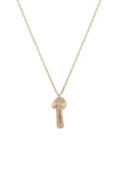 Bernard James Fungi Conica 14k Yellow And Rose Gold Necklace In White