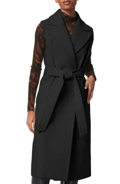 Bernardo Belted Long Vest In Black