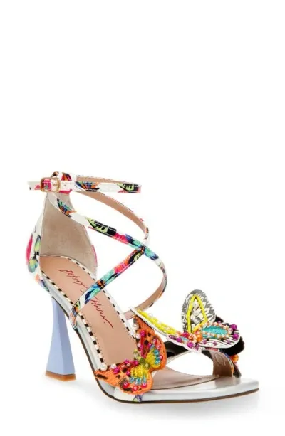 Betsey Johnson Women's Trudie Butterfly Strappy Dress Sandals In Multi