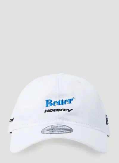 Better Gift Shop X New Era Hockey Baseball Cap In White