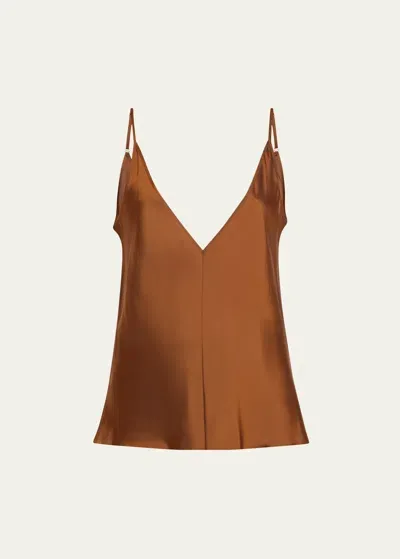 Bettter V-neck Camisole In Bronze