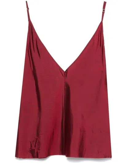 Bettter V-neck Tank Top In Red