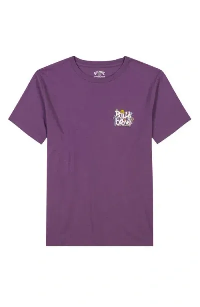 Billabong Kids' Shady Graphic T-shirt In Dusty Grape