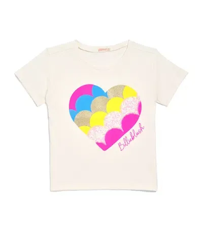 Billieblush Kids' Cotton Printed T-shirt In Ivory