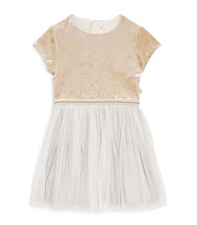 Billieblush Kids' Velvet Dress (4-12 Years) In White