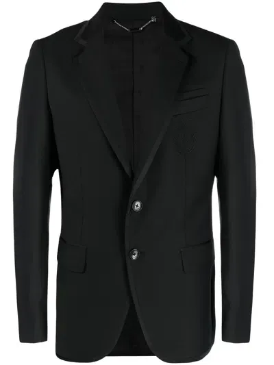 Billionaire Embroidered-logo Blazer In Black