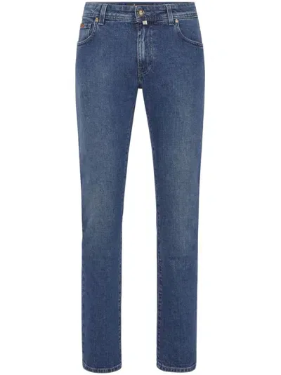 Billionaire Low-rise Skinny Jeans In Blue