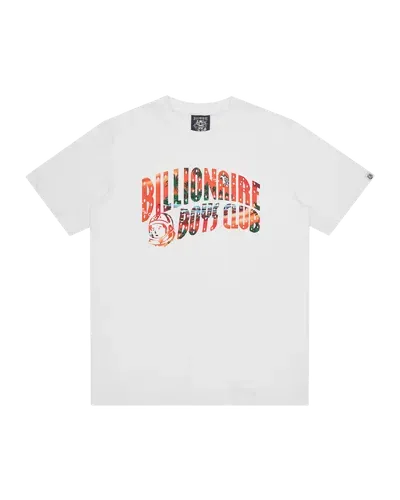 Billionaire Boys Club Kids' Tropical Island Fill Arch Logo T-shirt In White