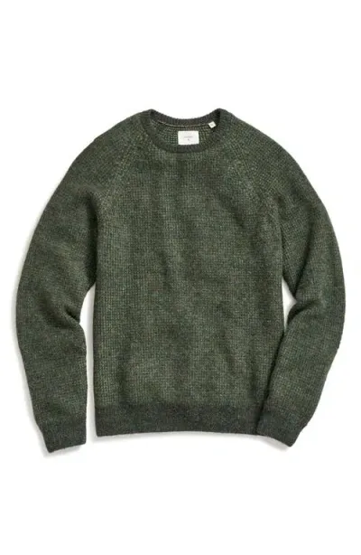 Billy Reid Lima Alpaca & Cotton Sweater In Scarab Melange