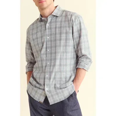 Billy Reid Plaid Hutcheson Button-down Sport Shirt In Grey Multi