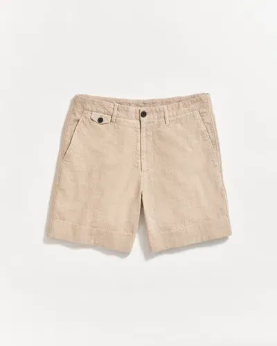 Billy Reid Slub Cotton Short In Tan