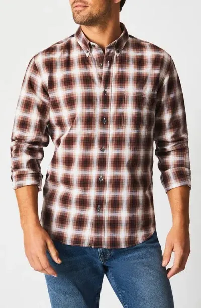 Billy Reid Tuscumbia Plaid Button-down Shirt In Bark/multi