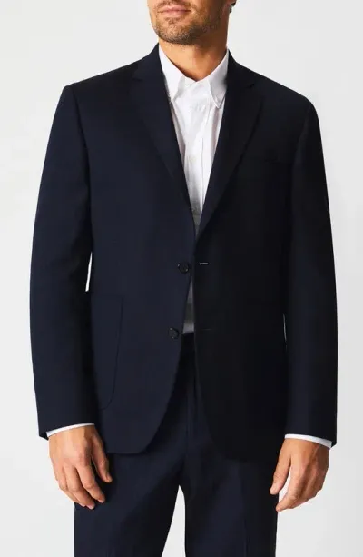 Billy Reid Virgin Wool Blend Sport Coat In Navy