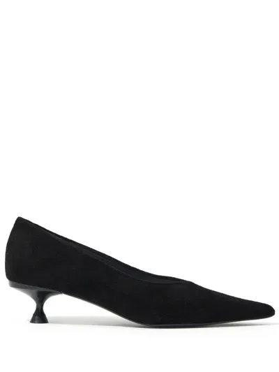 Bimba Y Lola 45mm Suede Pumps In Black