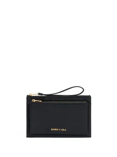 Bimba Y Lola Logo-print Wallet In Black