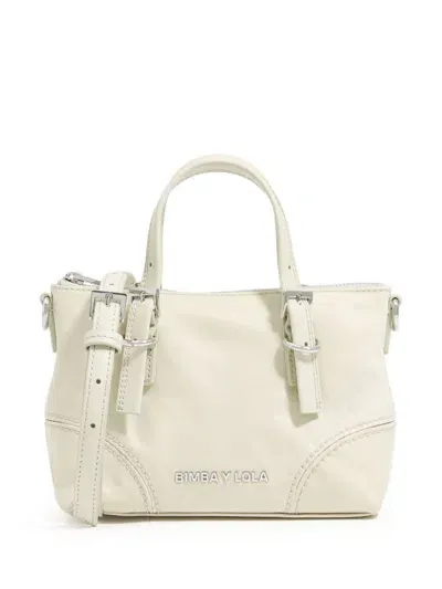 Bimba Y Lola Mini Tote Bag In White