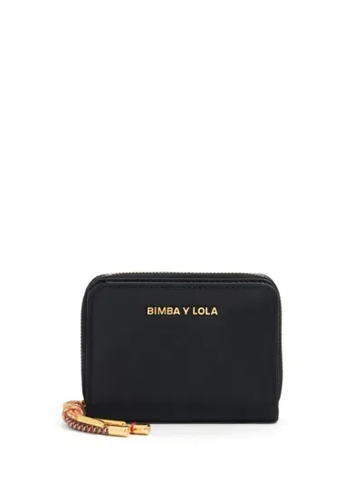 Bimba Y Lola Nylon Flap Purse In 黑色