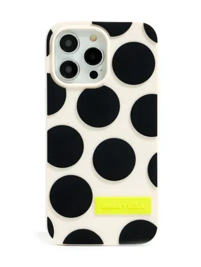 Bimba Y Lola Polka-dot Print Iphone 14 Pro Case In Neutrals