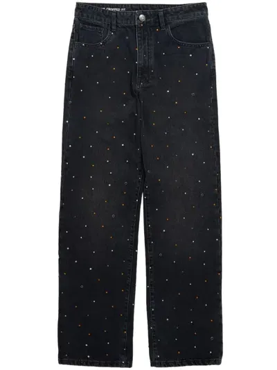 Bimba Y Lola Stud-embellished Jeans In Schwarz