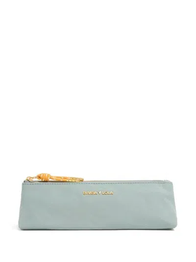 Bimba Y Lola Trapezium Makeup Bag In Green