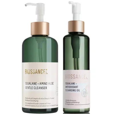 Biossance Double Cleanse Duo In White