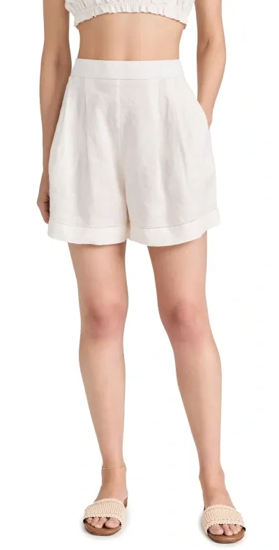 Birds Of Paradis Everett Shorts Ivory