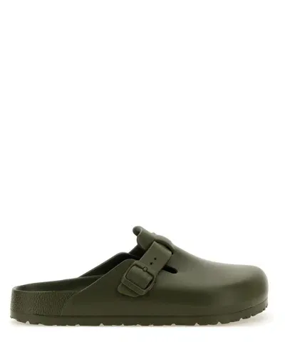 Birkenstock 1774 Boston Slippers In Green