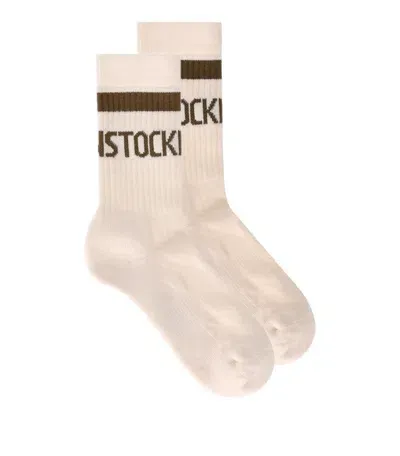 Birkenstock Cotton Tennis Eggshell Socks In Neutral