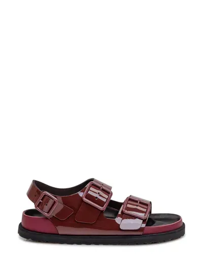 Birkenstock Milano Avantgarde Slippers In Burgundy