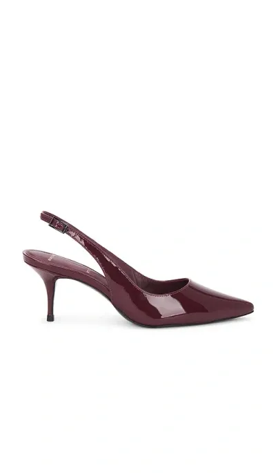 Black Suede Studio Alloy 65 Slingback In Burgundy