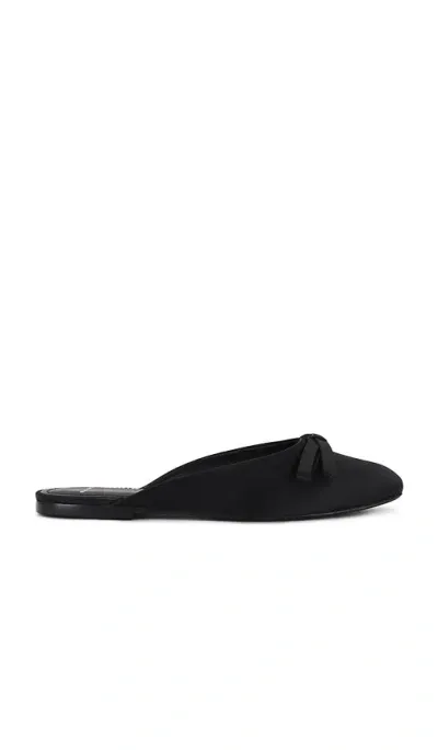 Black Suede Studio Flach Cassy In Black