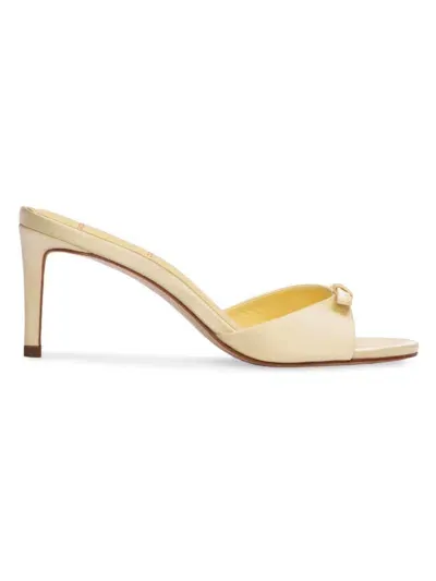 Black Suede Studio Albie Slide Sandal In French Vanilla