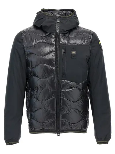 Blauer Usa Quilted Down Jacket In Black