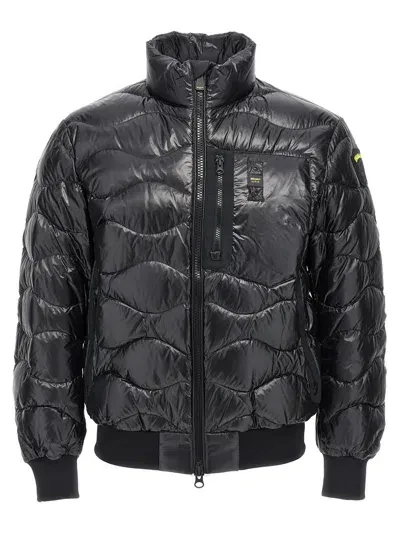 Blauer Usa Quilted Down Jacket In Black