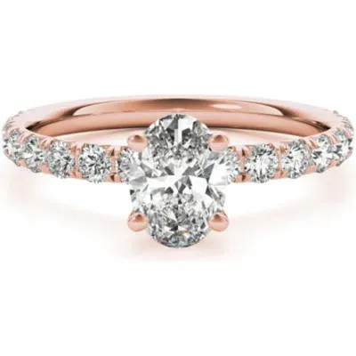 Bliss Diamond 1 1/2ct Oval Diamond Engagement Ring 14k Or Gold Lab Grown In 14k Yellow Gold