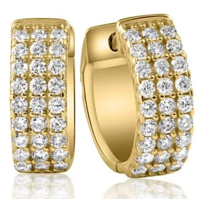 Bliss Diamond Earrings 10k Yellow Gold