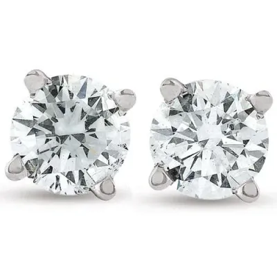 Bliss Diamond 1/2ct Diamond Screwback Studs Lab Grown Diamond Eco Friendly 14k White Gold