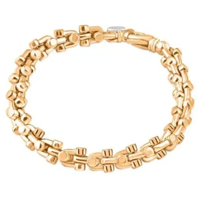 Bliss Diamond Solid 14k Yellow Gold 59 Grams 10mm Heavy Masculine Bracelet 8"