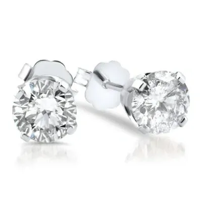 Bliss Diamond Vs .65ct Diamond Studs 14k White Gold Lab Grown