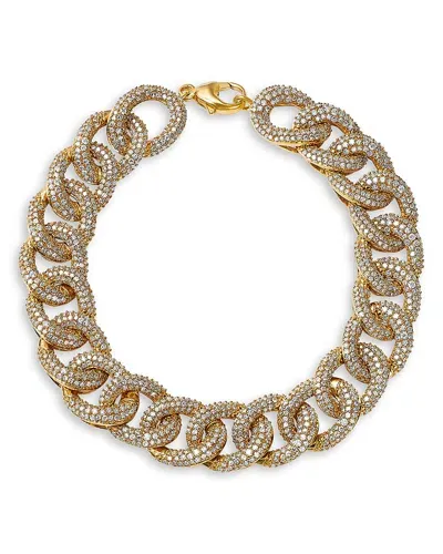 Bloomingdale's Fine Collection Diamond Pave Link Bracelet In 14k Yellow Gold, 4.0 Ct. T. W.