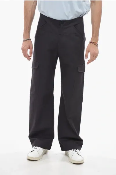 Bluemarble Navy Straight-leg Cargo Pants