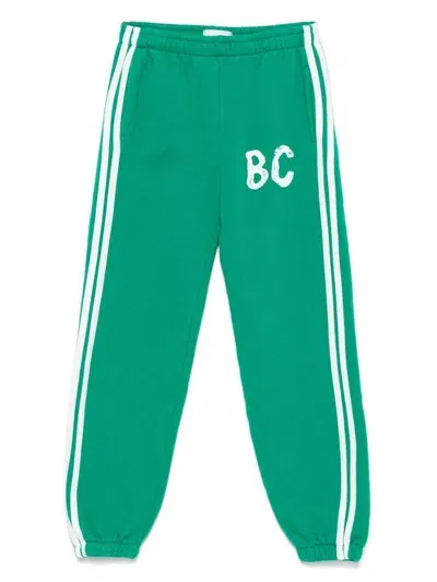 Bobo Choses B. C. Shadow Stripes Jogging Pants In Green