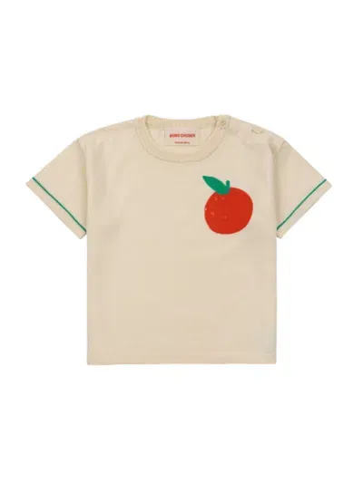 Bobo Choses Baby Tomato Knitted T-shirt In White