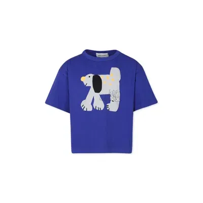 Bobo Choses Blue T-shirt For Kids With Dog