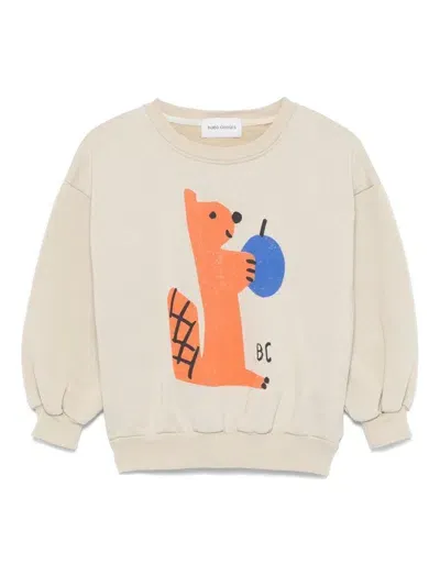 Bobo Choses Kids' Hungry Squirrel Sweatshirt In Neutrals