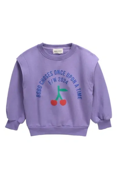 Bobo Choses Kids' Circle Sweatshirt In Lavender