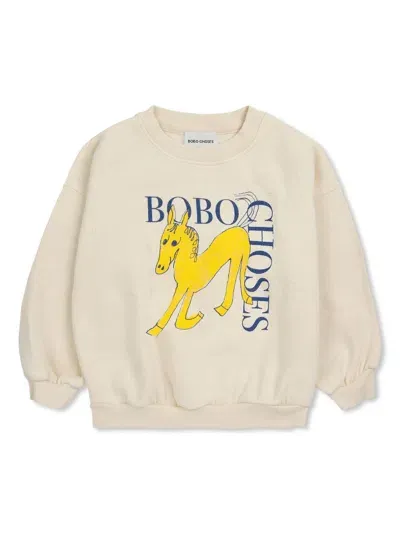 Bobo Choses Kids' Wonder Horse Sweatshirt In Neutrals