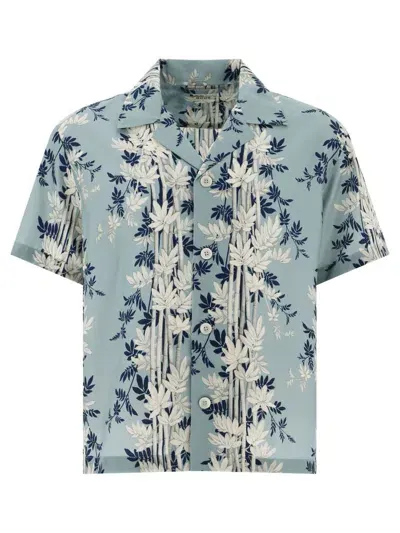 Bode Bamboo Forest Shirts Light Blue