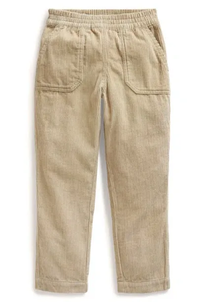 Boden Mini  Kids' Cotton Corduroy Pants In Soft Stone