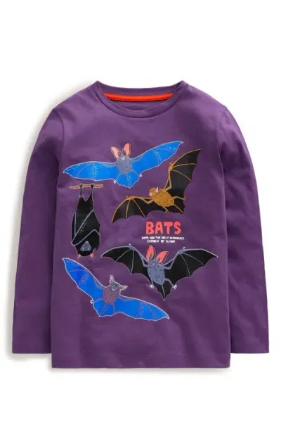 Boden Mini  Kids' Glow In Mystical Purple Bats